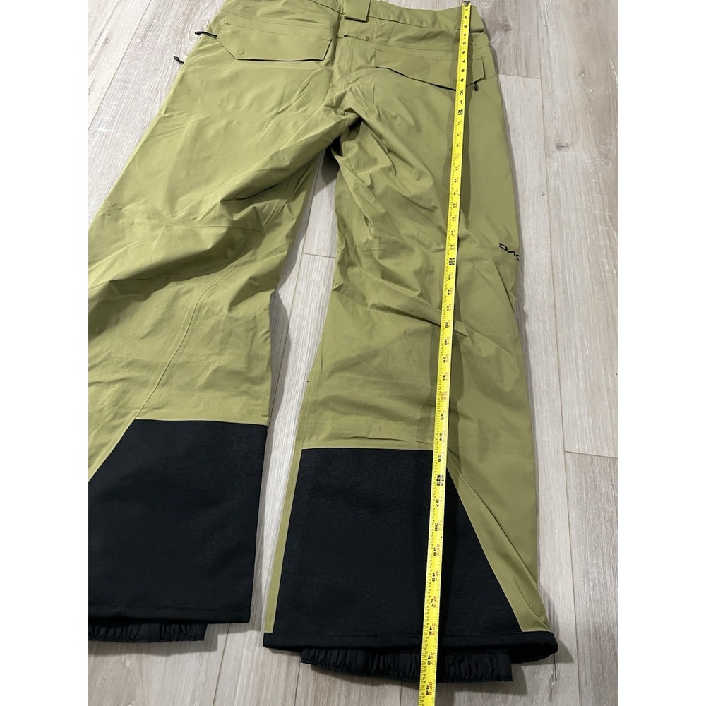 DAKINE Sender Stretch 3L Pant Men's Size M Green Recco 20k Stretch Drawstrings. - Picture 4 of 7